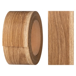 [24400188V-L5] Melaminkantenumleimer m. Schmelzkleber, (L) 5 m | (B) 40 mm | Dekor: Eiche Africa
