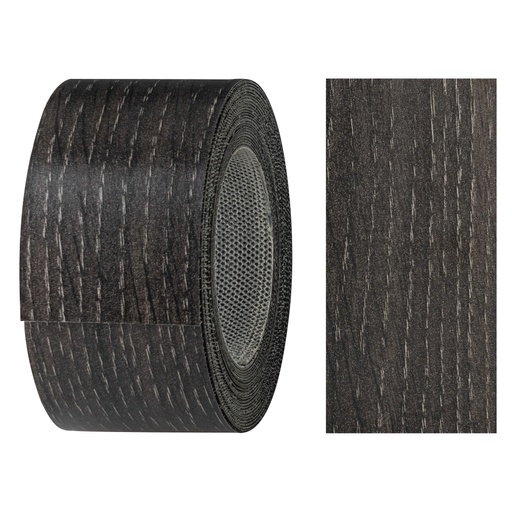 [24400210V-L5] Melaminkantenumleimer m. Schmelzkleber, (L) 5 m | (B) 40 mm | Dekor: Eiche Graphit