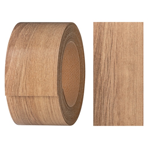 [24400238V-L5] Melaminkantenumleimer m. Schmelzkleber, (L) 5 m | (B) 40 mm | Dekor: Wildeiche