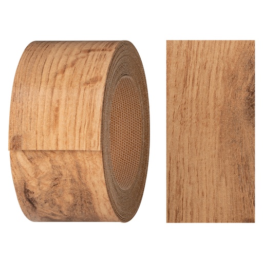 [24400271V-L5] Melaminkantenumleimer m. Schmelzkleber, (L) 5 m | (B) 40 mm | Dekor: Eiche Wotan