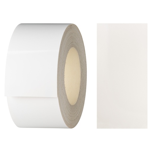 [24400285V-L5] Melaminkantenumleimer m. Schmelzkleber, (L) 5 m | (B) 40 mm | Dekor: Weiß-glanz