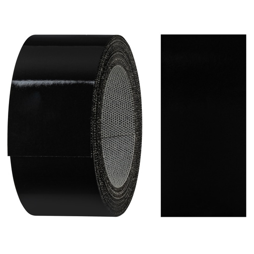 [24400286V-L5] Melaminkantenumleimer m. Schmelzkleber, (L) 5 m | (B) 40 mm | Dekor: Schwarz-glanz