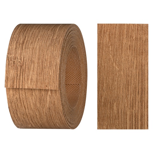 [24400297V-L5] Melaminkantenumleimer m. Schmelzkleber, (L) 5 m | (B) 40 mm | Dekor: Eiche Riva